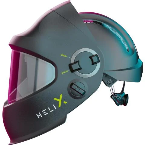 Optrell Helix CLT hitsausmaski kypärällä musta